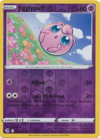 SWSH Fusion Strike 110-264 Jigglypuff Reverse