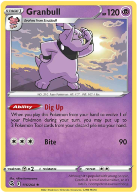 SWSH Fusion Strike 116-264 Granbull