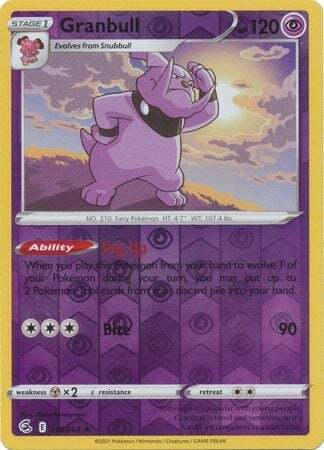 SWSH Fusion Strike 116-264 Granbull Reverse