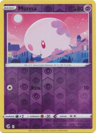 SWSH Fusion Strike 121-264 Munna Reverse