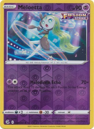 SWSH Fusion Strike 124-264 Meloetta Reverse