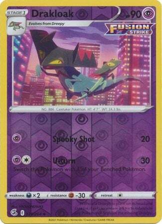 SWSH Fusion Strike 129-264 Drakloak Reverse