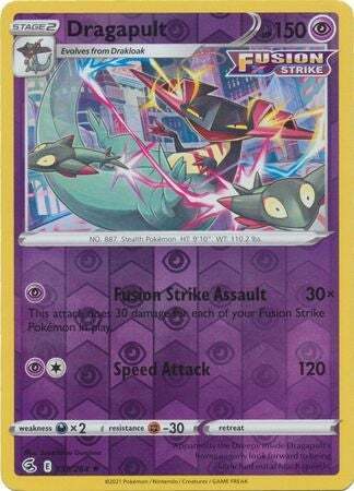 SWSH Fusion Strike 130-264 Dragapult Reverse