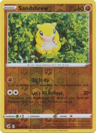 SWSH Fusion Strike 131-264 Sandshrew Reverse