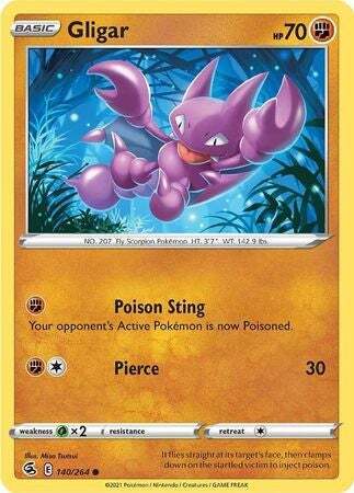 SWSH Fusion Strike 140-264 Gligar