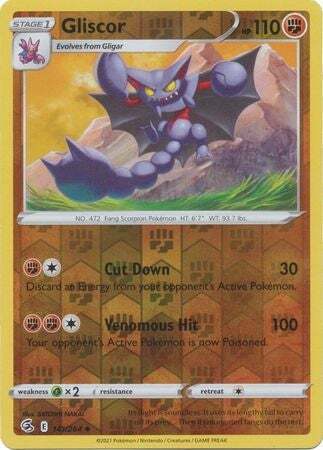 SWSH Fusion Strike 141-264 Gliscor Reverse