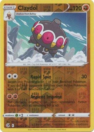 SWSH Fusion Strike 145-264 Claydol Reverse