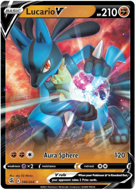 SWSH Fusion Strike 146-264 Lucario V