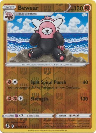 SWSH Fusion Strike 151-264 Bewear Reverse