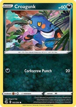 SWSH Fusion Strike 165-264 Croagunk