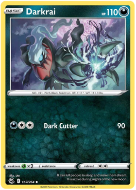 SWSH Fusion Strike 167-264 Darkrai