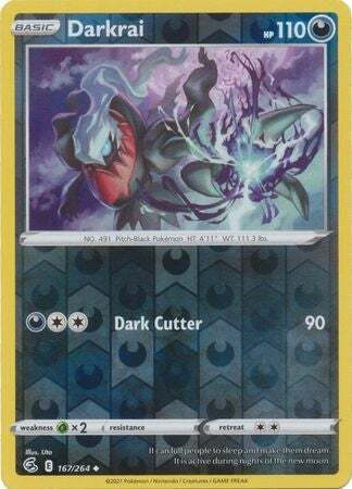 SWSH Fusion Strike 167-264 Darkrai Reverse
