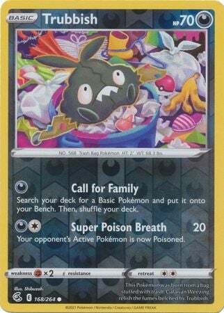 SWSH Fusion Strike 168-264 Trubbish Reverse
