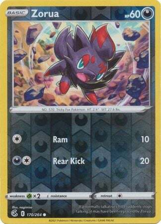 SWSH Fusion Strike 170-264 Zorua Reverse