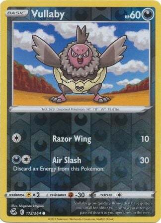 SWSH Fusion Strike 172-264 Vullaby Reverse