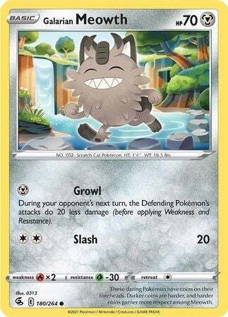 SWSH Fusion Strike 180-264 Galarian Meowth