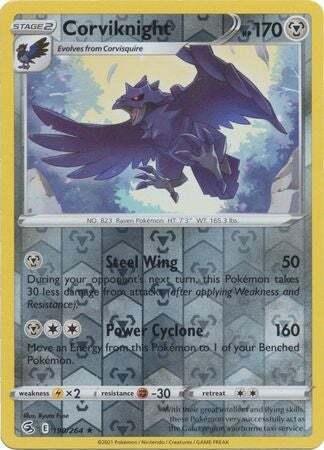 SWSH Fusion Strike 190-264 Corviknight Reverse