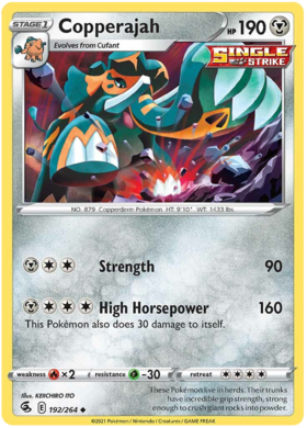 SWSH Fusion Strike 192-264 Copperajah
