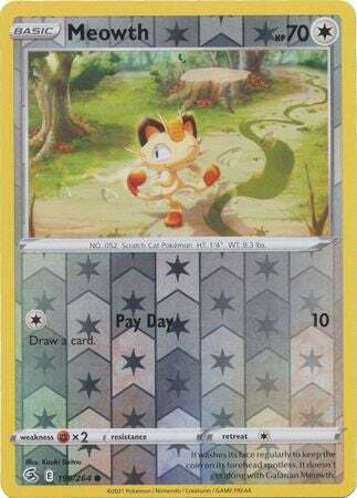 SWSH Fusion Strike 199-264 Meowth Reverse