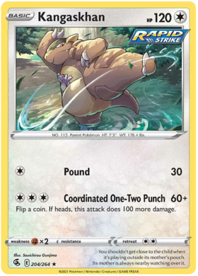 SWSH Fusion Strike 204-264 Kangaskhan