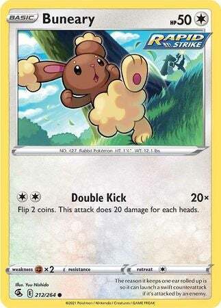 SWSH Fusion Strike 212-264 Buneary