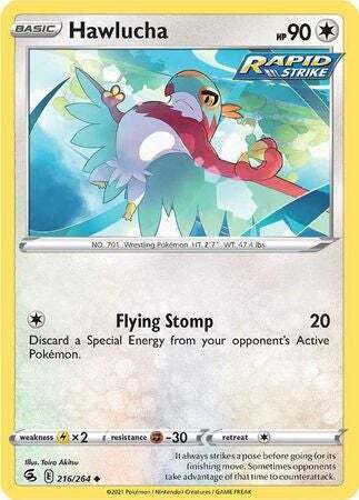 SWSH Fusion Strike 216-264 Hawlucha