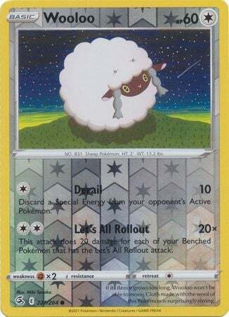 SWSH Fusion Strike 221-264 Wooloo Reverse