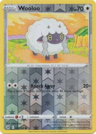 SWSH Fusion Strike 222-264 Wooloo Reverse