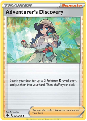 SWSH Fusion Strike 224-264 Adventurer's Discovery