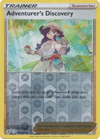 SWSH Fusion Strike 224-264 Adventurer's Discovery Reverse