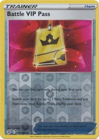 SWSH Fusion Strike 225-264 Battle VIP Pass Reverse