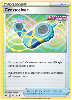SWSH Fusion Strike 231-264 Crossceiver