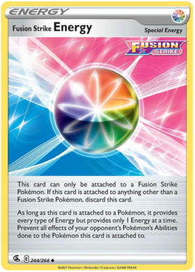 SWSH Fusion Strike 244-264 Fusion Strike Energy