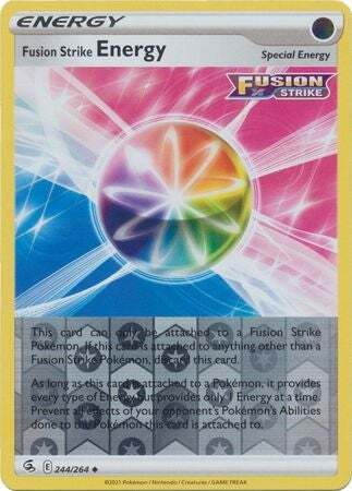 SWSH Fusion Strike 244-264 Fusion Strike Energy Reverse