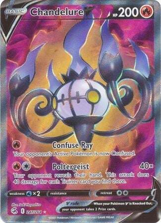 SWSH Fusion Strike 247-264 Chandelure V