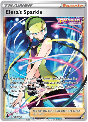 SWSH Fusion Strike 260-264 Elesa's Sparkle