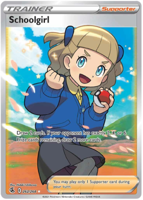 SWSH Fusion Strike 262-264 Schoolgirl