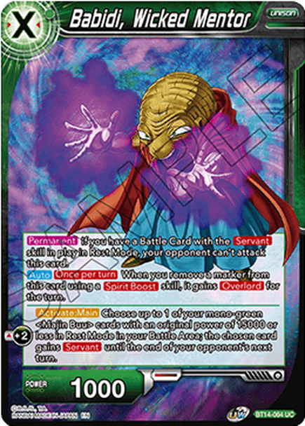 Cross Spirits BT14-064 Babidi Wicked Mentor