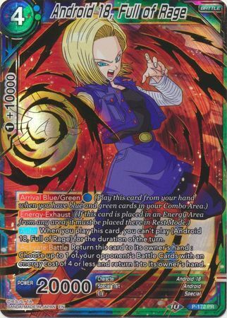 Dragon Ball Super Card Game - Mythic MB-01 P-172 Android 18, Full of Rage [Gold Stamp]