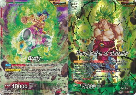 Dragon Ball Super Card Game - Mythic MB-01 P-181 Broly, Surge of Brutality [Gold Stamp]