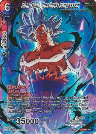 Dragon Ball Super Card Game - Mythic MB-01 P-198 Son Goku, Instincts Surpassed [Gold Stamp]
