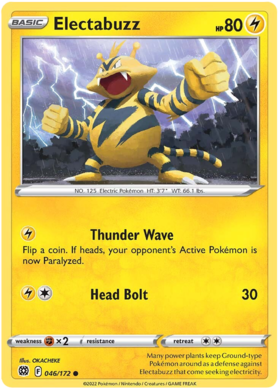 SWSH Brilliant Stars 046-172 Electabuzz