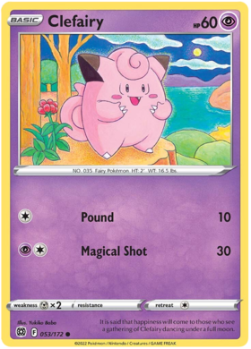 SWSH Brilliant Stars 053-172 Clefairy