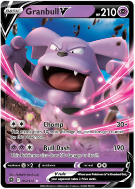 SWSH Brilliant Stars 057-172 Granbull V