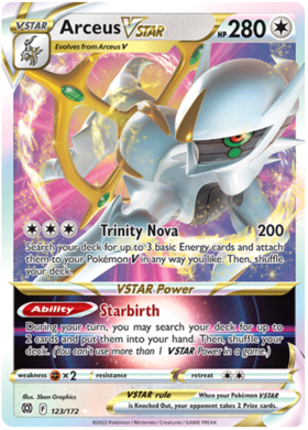 SWSH Brilliant Stars 123-172 Arceus VSTAR