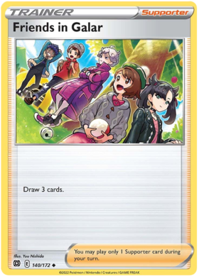 SWSH Brilliant Stars 140-172 Friends in Galar Reverse