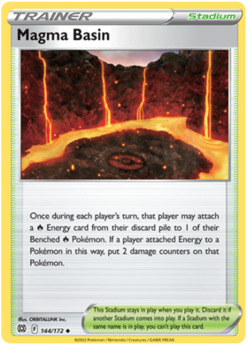 SWSH Brilliant Stars 144-172 Magma Basin Reverse