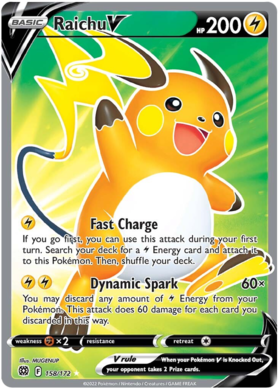 SWSH Brilliant Stars 158-172 Raichu V