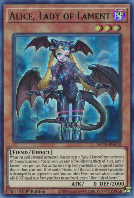 Battle Of Chaos BACH-EN028 Alice, Lady of Lament