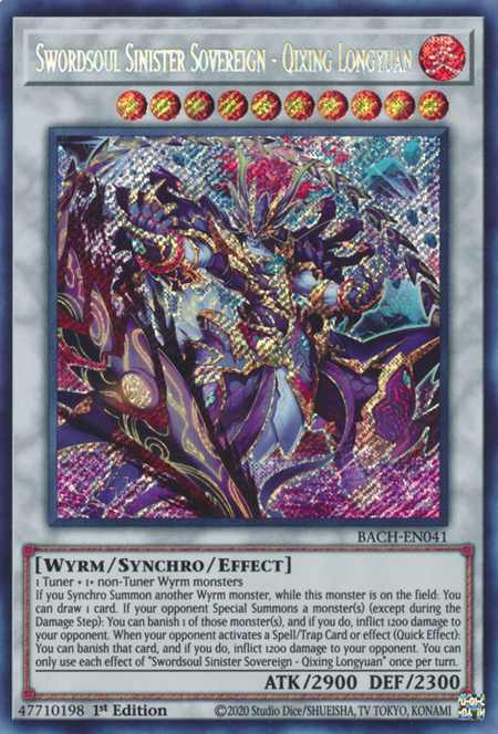Battle Of Chaos BACH-EN041 Swordsoul Sinister Sovereign - Qixing Longyuan